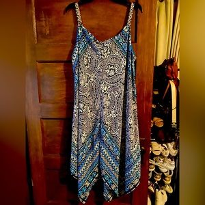 Bright, pretty, float and flattering, summer dress from Cato, sz XL